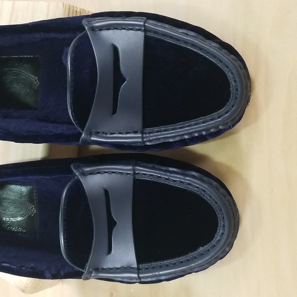Tod's velvet driving loafers womens - Picture 3 of 7